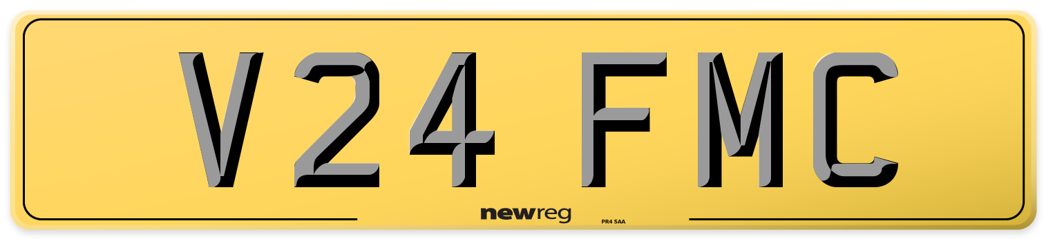 V24 FMC Rear Number Plate