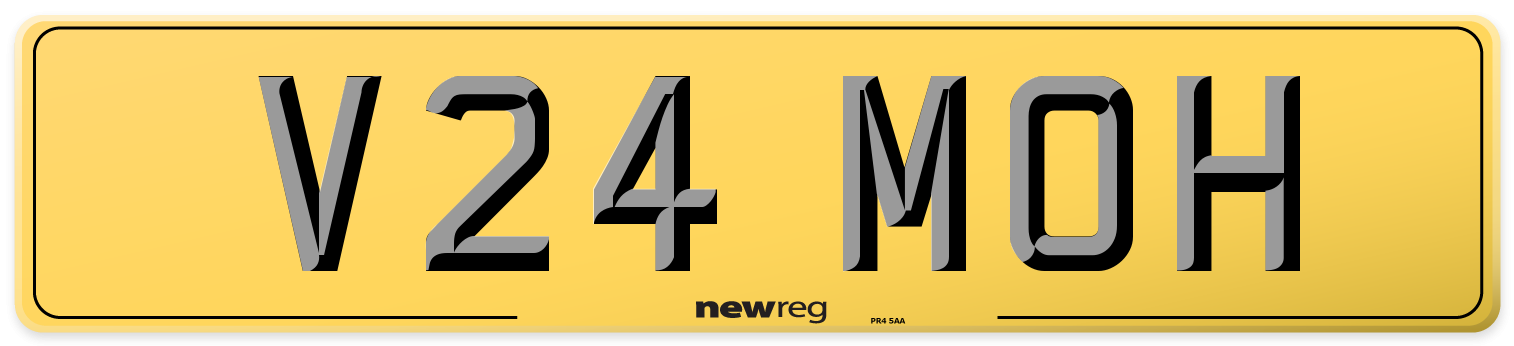 V24 MOH Rear Number Plate