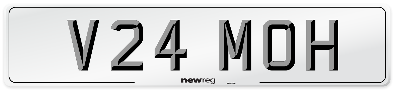 V24 MOH Front Number Plate