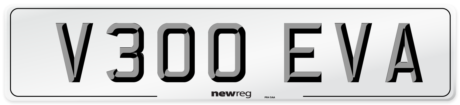 V300 EVA Front Number Plate