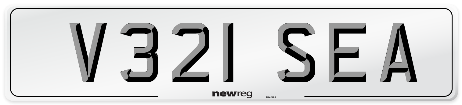 V321 SEA Front Number Plate