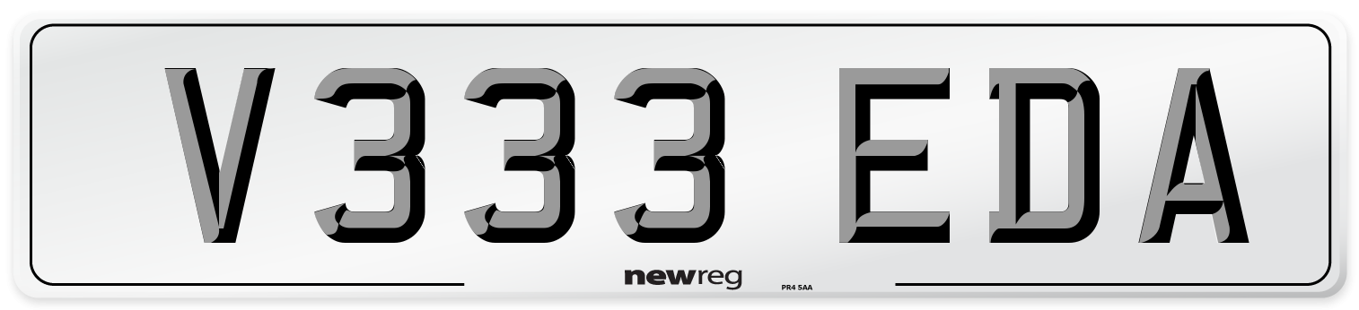 V333 EDA Front Number Plate