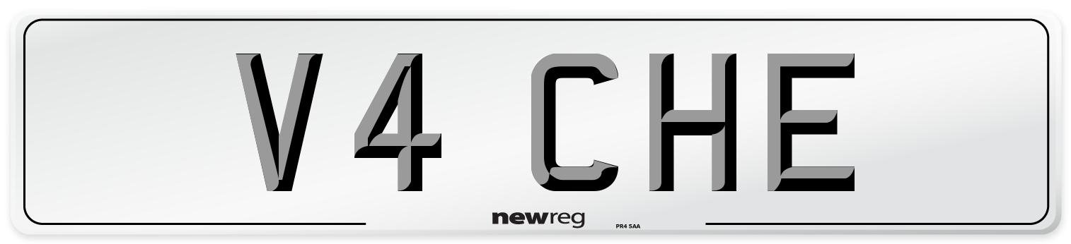V4 CHE Front Number Plate