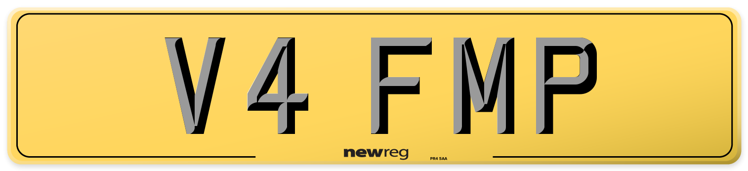 V4 FMP Rear Number Plate