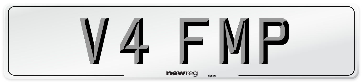 V4 FMP Front Number Plate