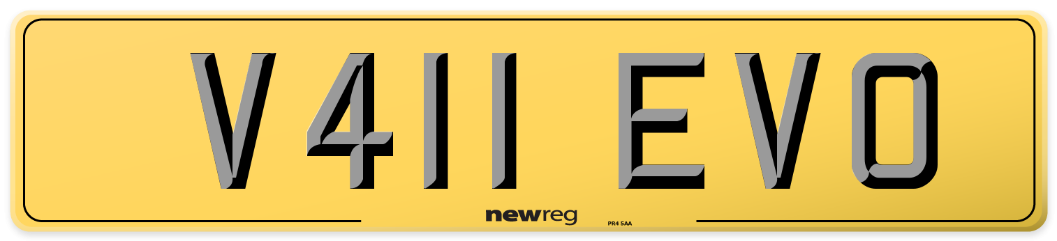 V411 EVO Rear Number Plate