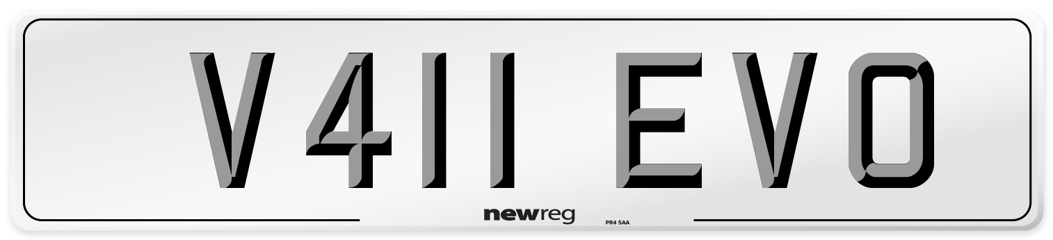 V411 EVO Front Number Plate