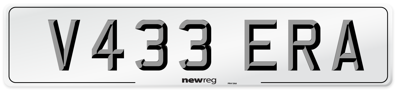 V433 ERA Front Number Plate