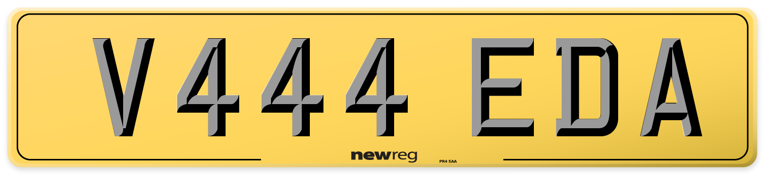 V444 EDA Rear Number Plate