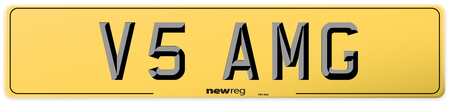 V5 AMG Rear Number Plate