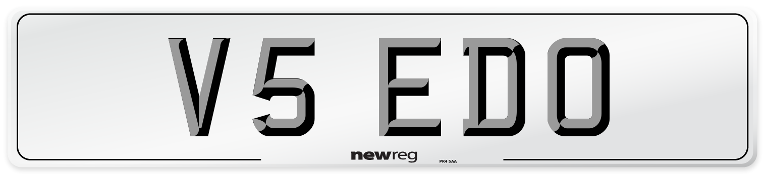 V5 EDO Front Number Plate