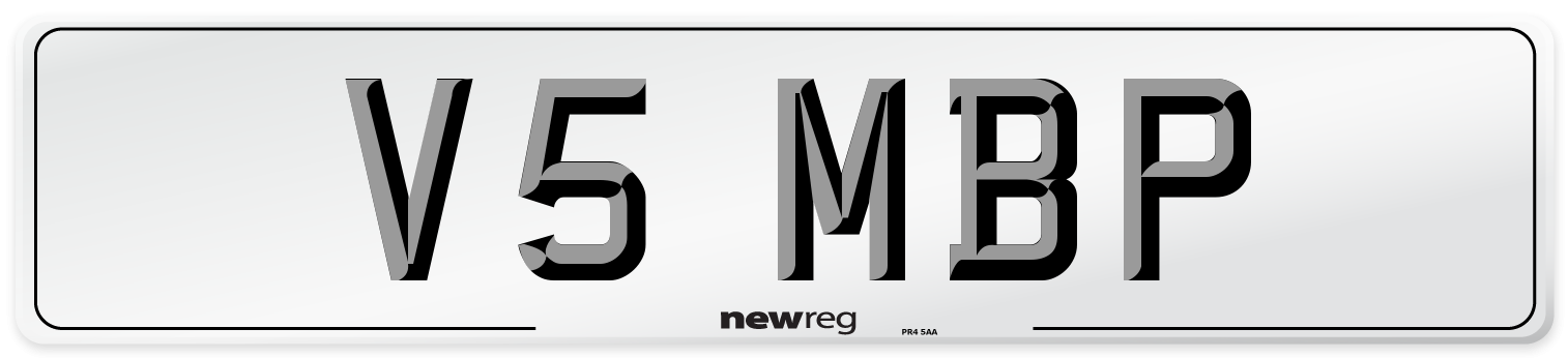 V5 MBP Front Number Plate