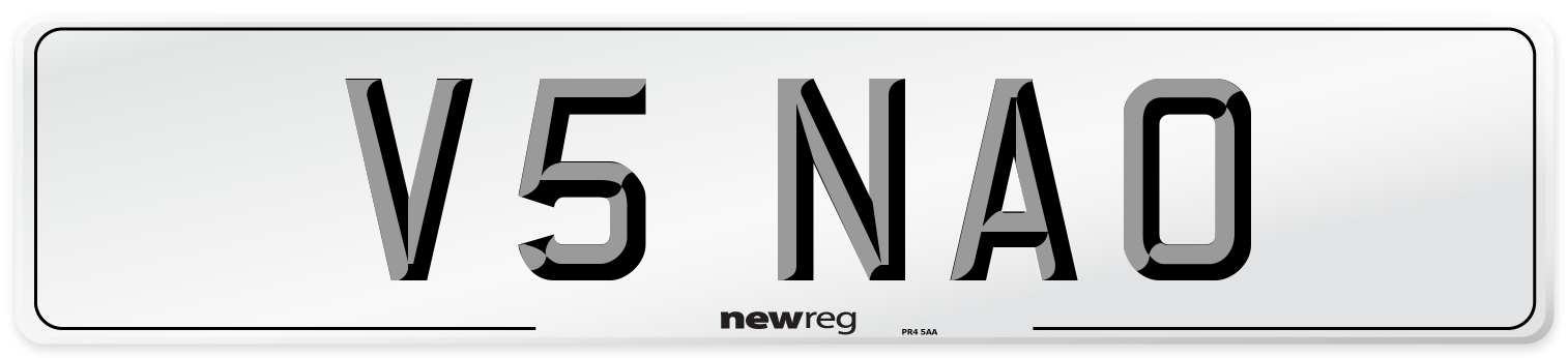 V5 NAO Front Number Plate