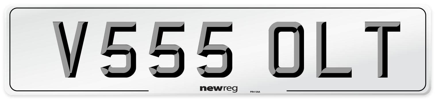 V555 OLT Front Number Plate