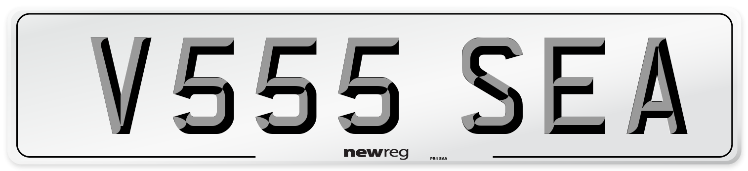V555 SEA Front Number Plate