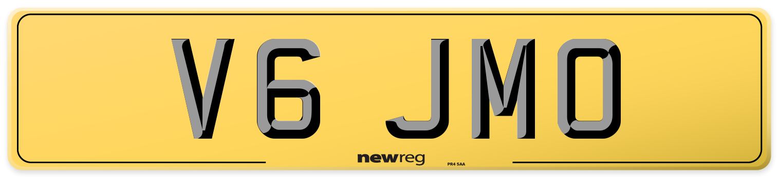 V6 JMO Rear Number Plate