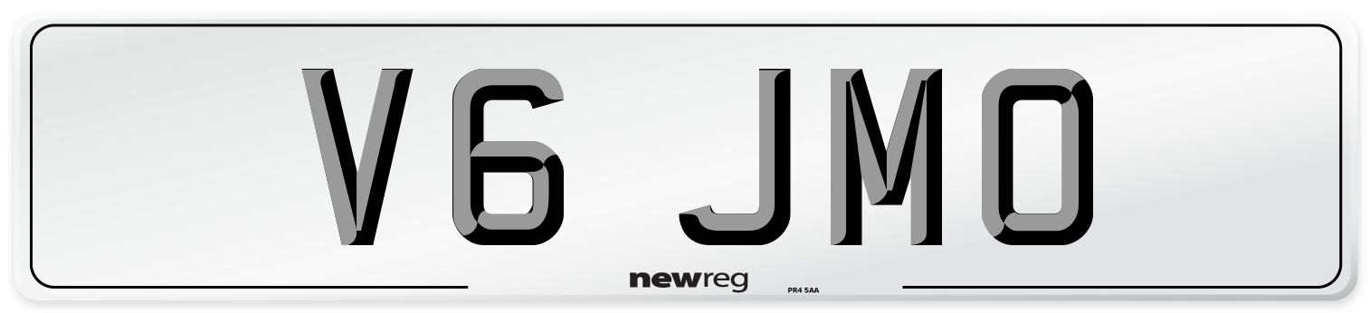 V6 JMO Front Number Plate