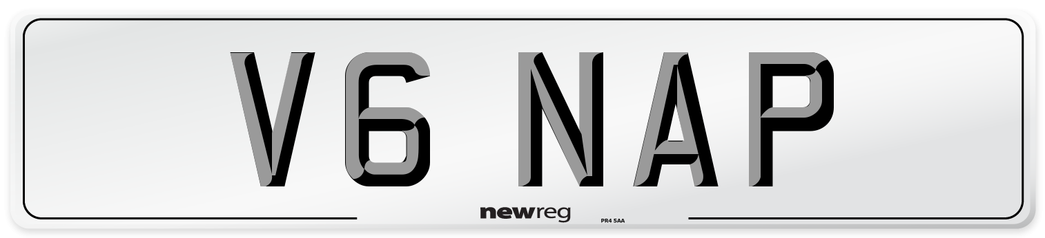 V6 NAP Front Number Plate