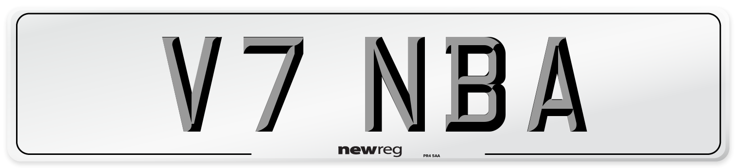 V7 NBA Front Number Plate