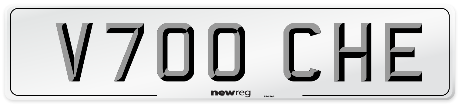 V700 CHE Front Number Plate