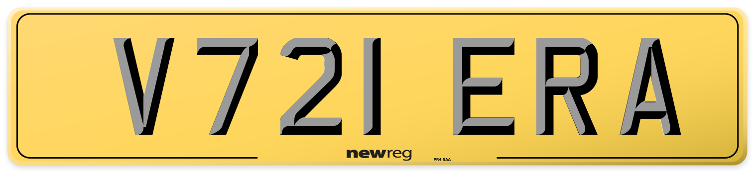 V721 ERA Rear Number Plate