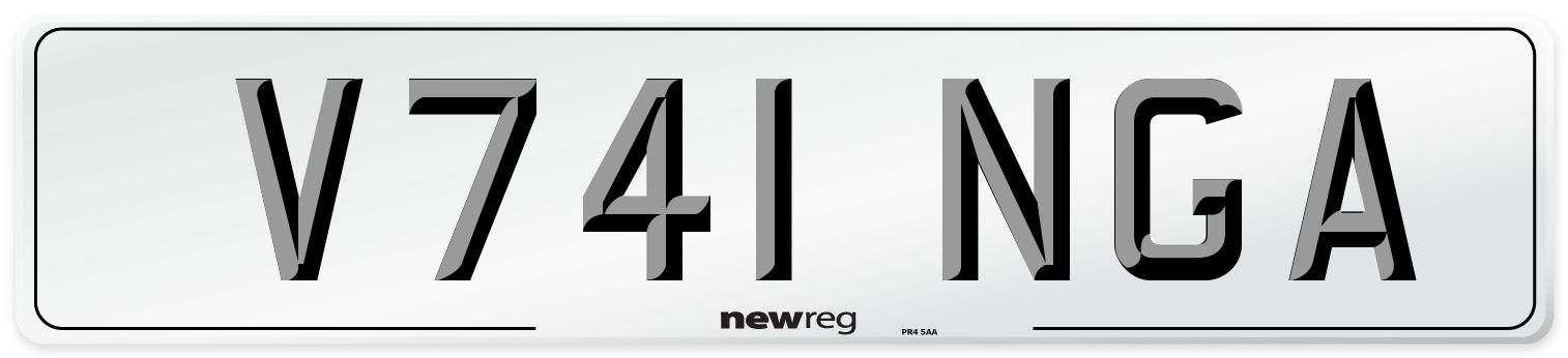 V741 NGA Front Number Plate