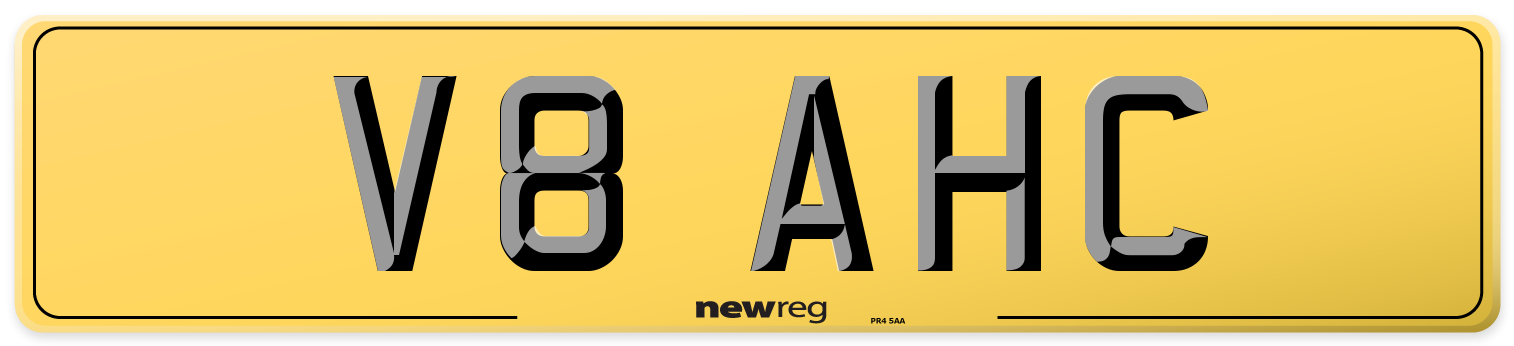 V8 AHC Rear Number Plate