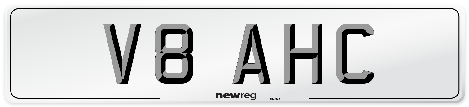 V8 AHC Front Number Plate