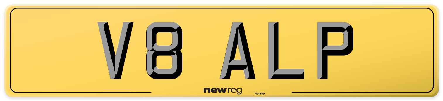V8 ALP Rear Number Plate