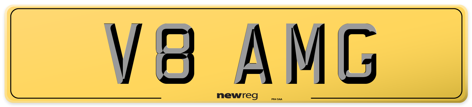 V8 AMG Rear Number Plate