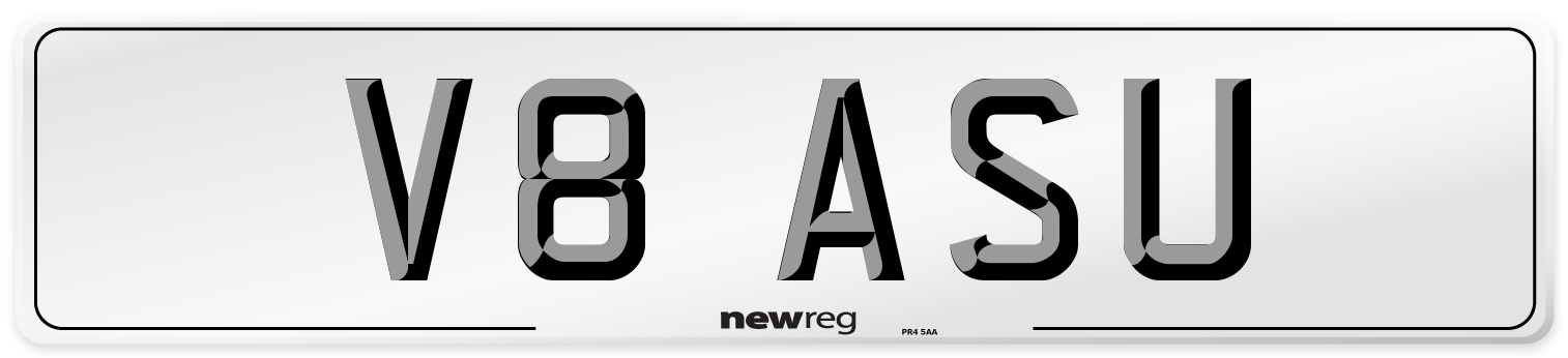 V8 ASU Front Number Plate