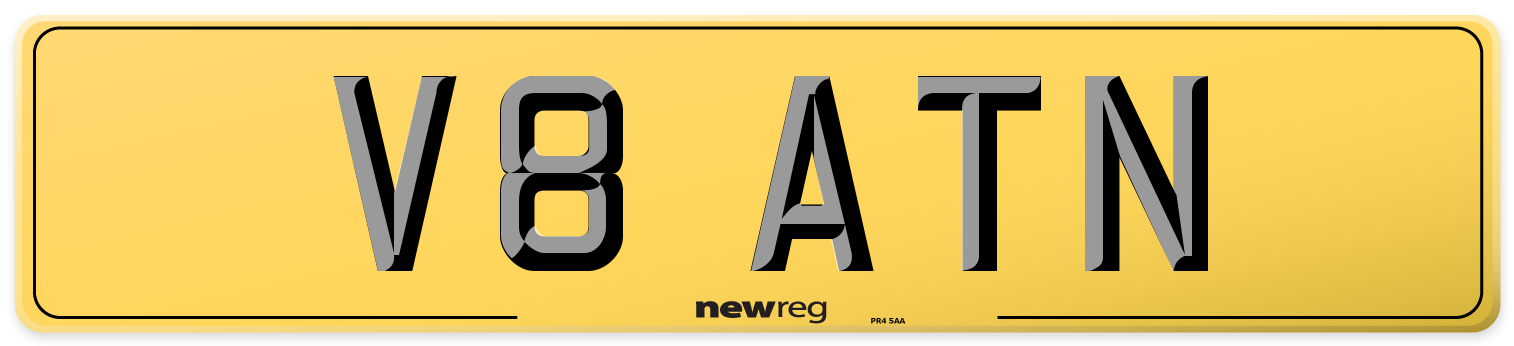 V8 ATN Rear Number Plate