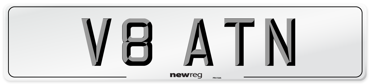 V8 ATN Front Number Plate