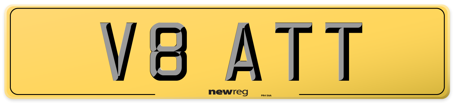 V8 ATT Rear Number Plate