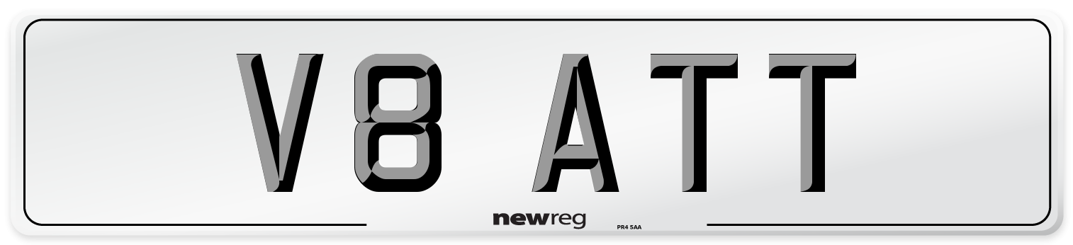 V8 ATT Front Number Plate