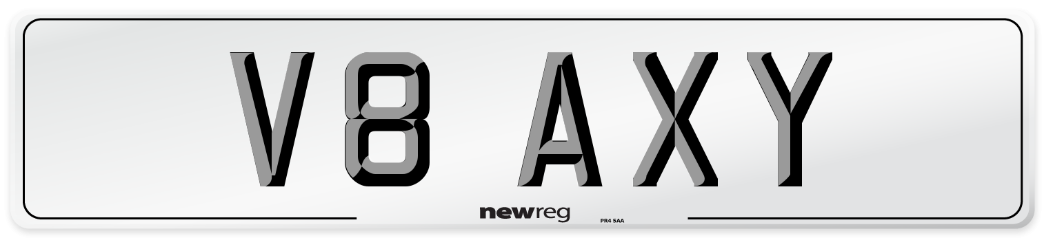 V8 AXY Front Number Plate