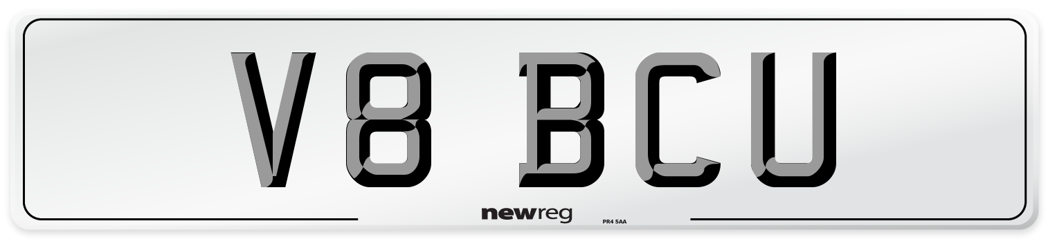 V8 BCU Front Number Plate