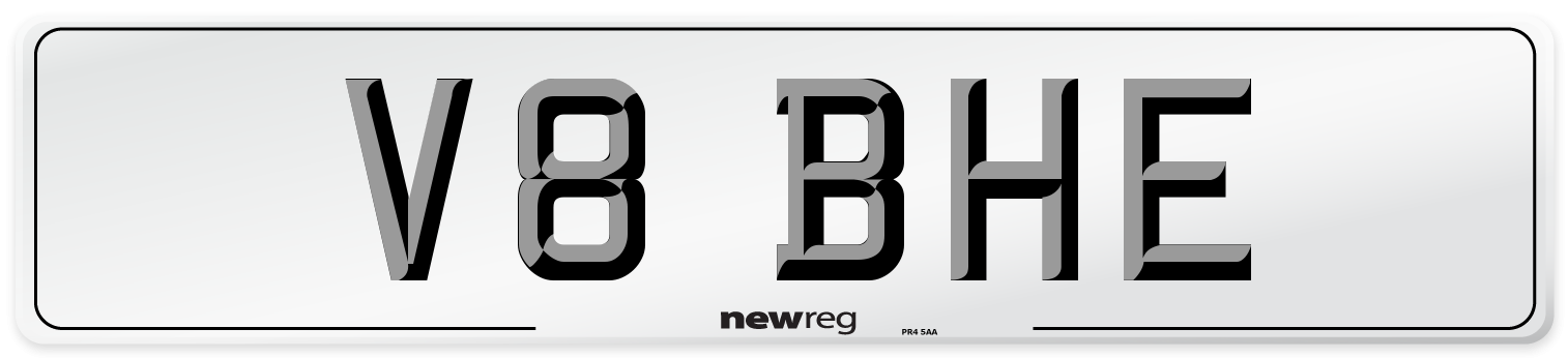 V8 BHE Front Number Plate