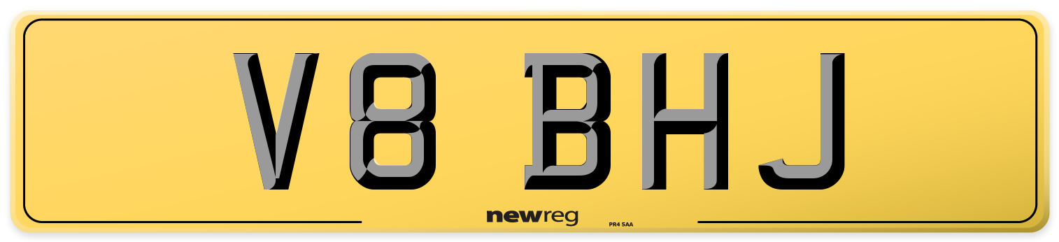 V8 BHJ Rear Number Plate