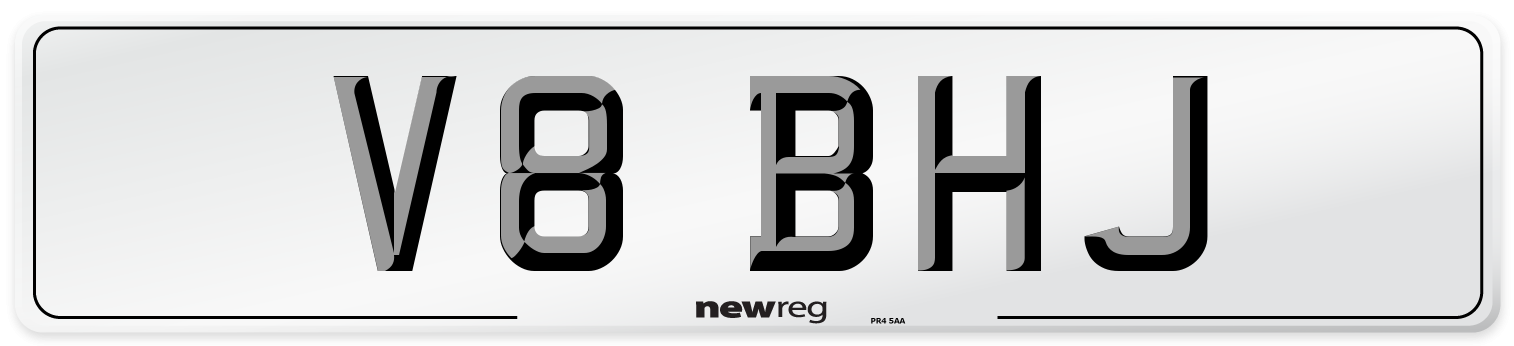 V8 BHJ Front Number Plate