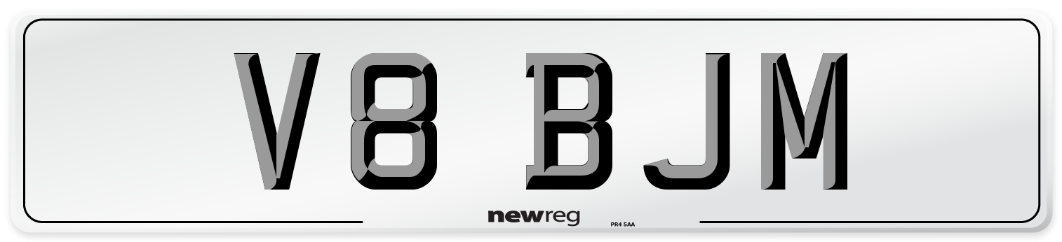 V8 BJM Front Number Plate
