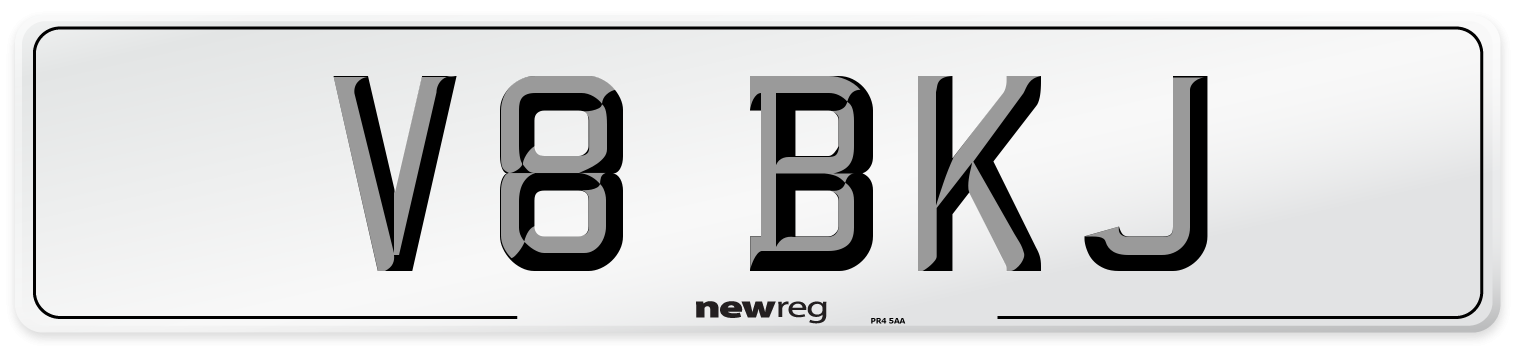 V8 BKJ Front Number Plate
