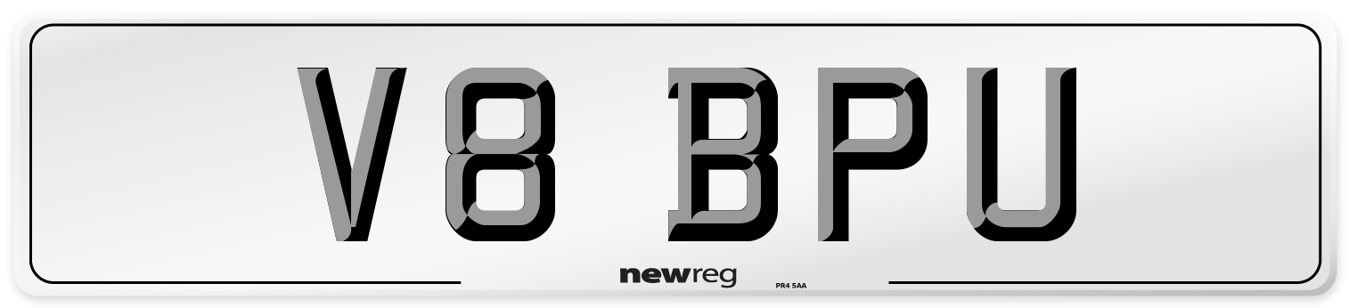 V8 BPU Front Number Plate
