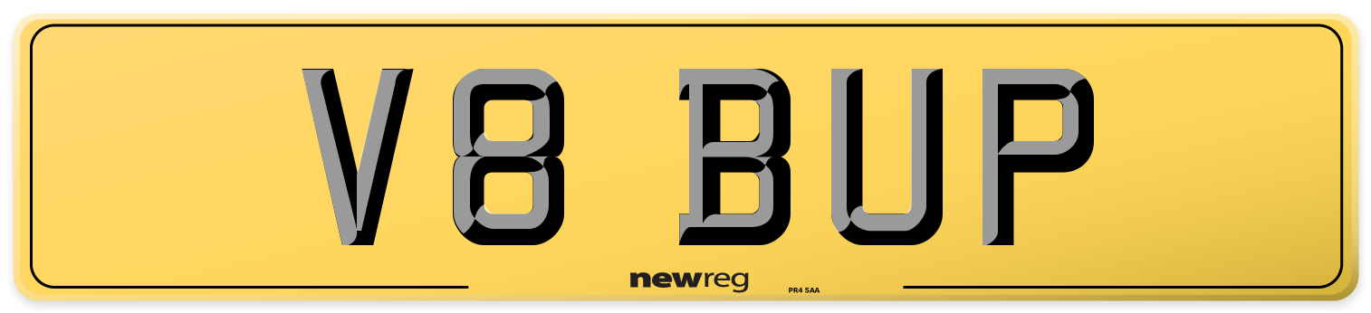 V8 BUP Rear Number Plate