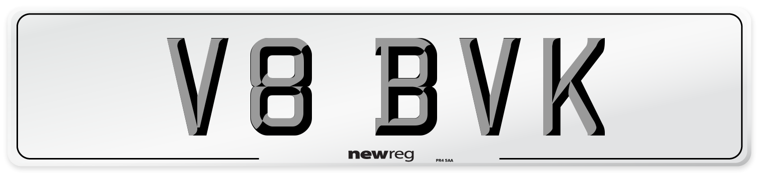 V8 BVK Front Number Plate