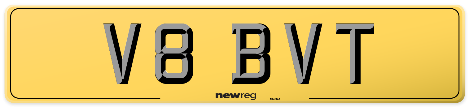 V8 BVT Rear Number Plate