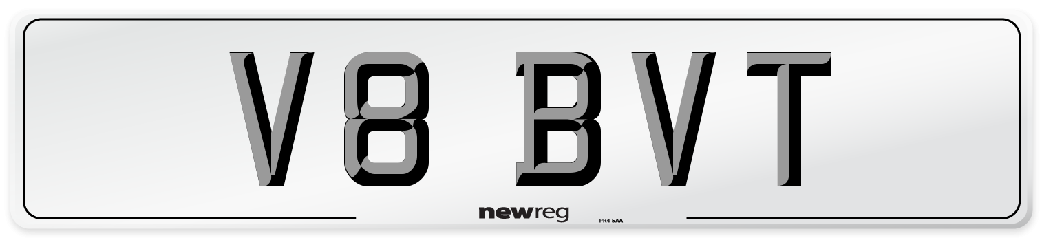 V8 BVT Front Number Plate