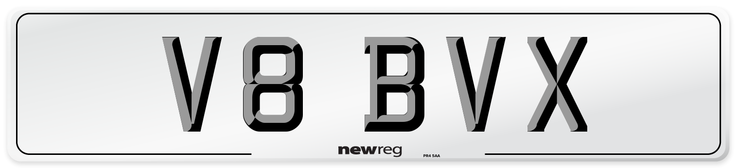 V8 BVX Front Number Plate