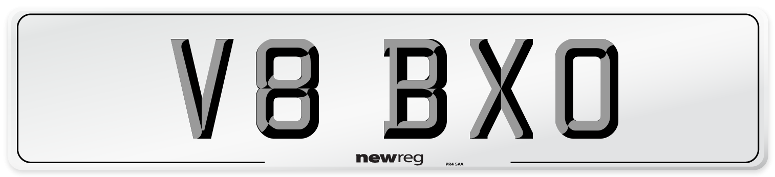 V8 BXO Front Number Plate