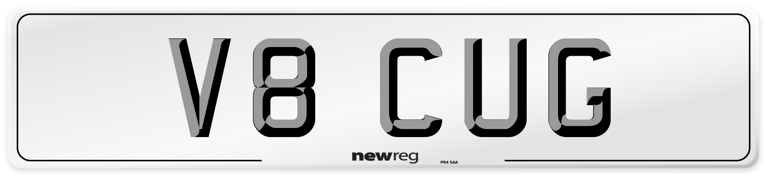 V8 CUG Front Number Plate